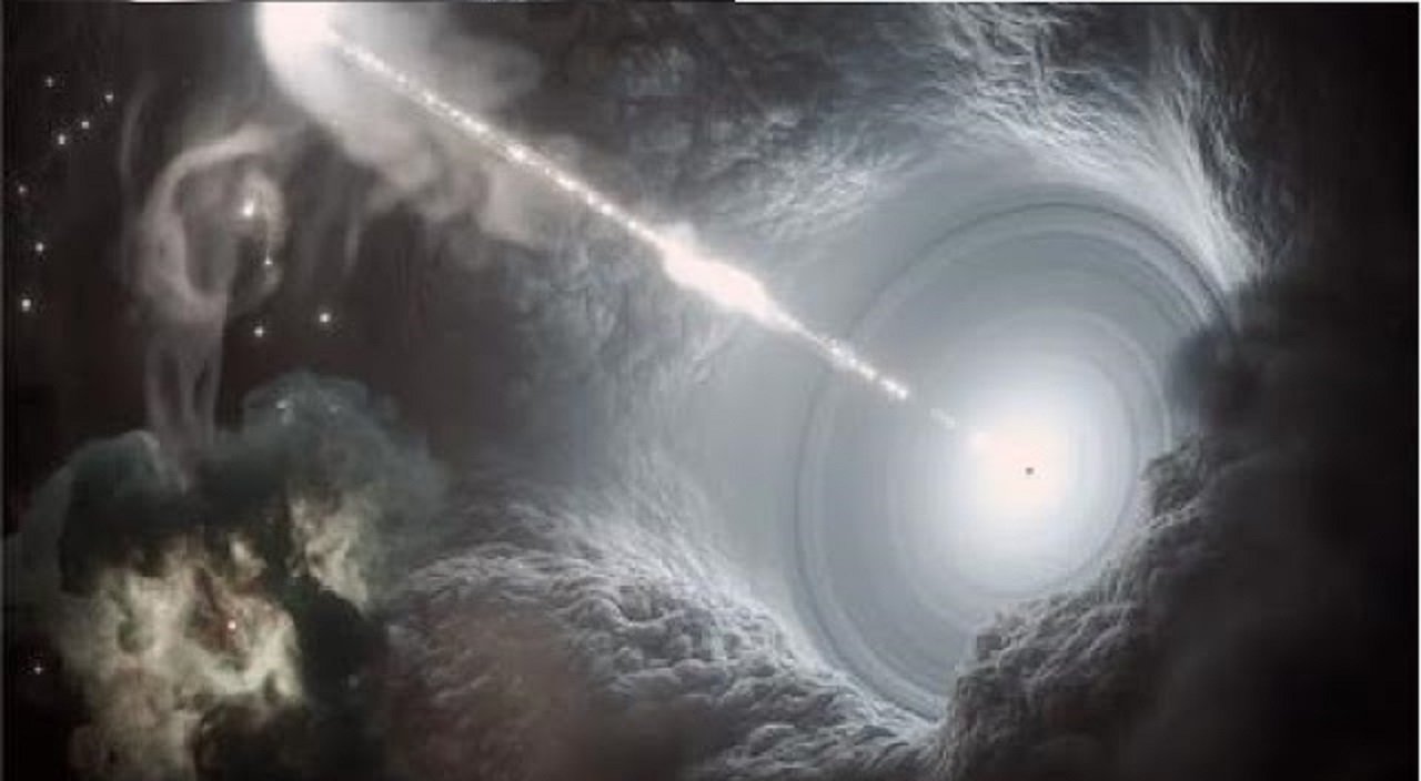A Supermassive Black Hole Shot A Light-Speed Jet Pointing Straight Toward Earth